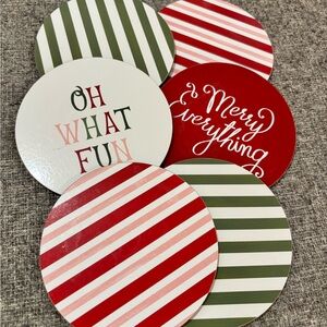 Festive Holiday Coasters Set
